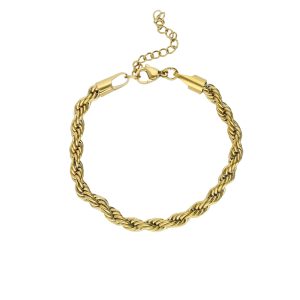 Pulsera Torsal Dorada Acero Inoxidable A005466