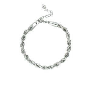 Pulsera Torsal Plateada Acero Inoxidable A005467