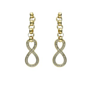 Aretes de Infinito de Acero Inoxidable