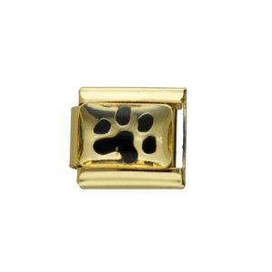 Charm de Huella Dorado de Acero Inoxidable A005991