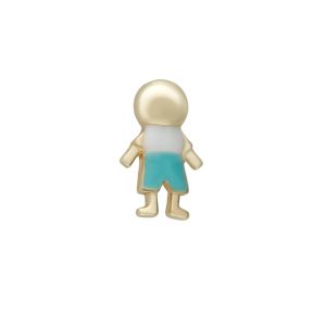 Dije de Niño Para Relicario de Chapa de Oro BO4674