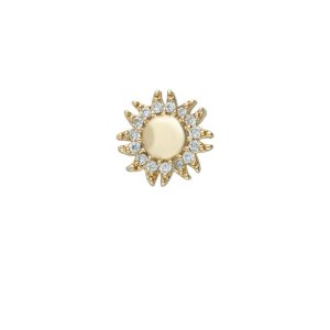 Dije de Sol Para Relicario de Chapa de Oro BO4679