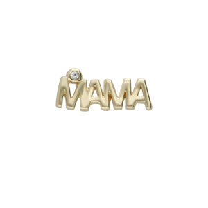 Dije de Mama Para Relicario de Chapa de Oro BO4686
