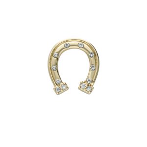 Dije de Herradura Para Relicario de Chapa de Oro BO4700