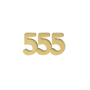 Dije de # 555 Para Relicario de Chapa de Oro BO4709