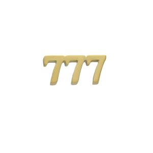 Dije de # 777 Para Relicario de Chapa de Oro BO4711