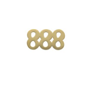 Dije de # 888 Para Relicario de Chapa de Oro BO4712