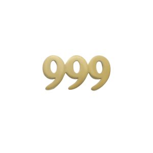 Dije de # 999 Para Relicario de Chapa de Oro BO4713