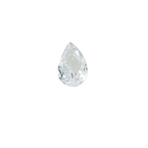 Dije de Piedra Transparente, Abril Para Relicario de Chapa de Oro BO4726
