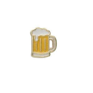 Dije de Tarro de Cerveza Para Relicario de Chapa de Oro BO4738